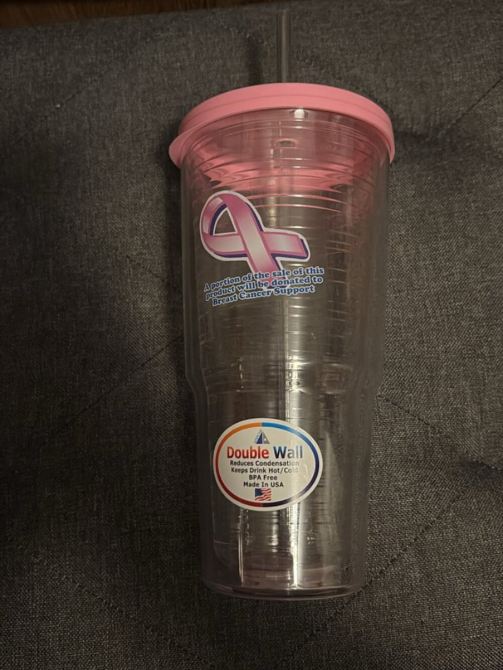 Breast Cancer Awareness Double Wall Tumbler 24 oz
